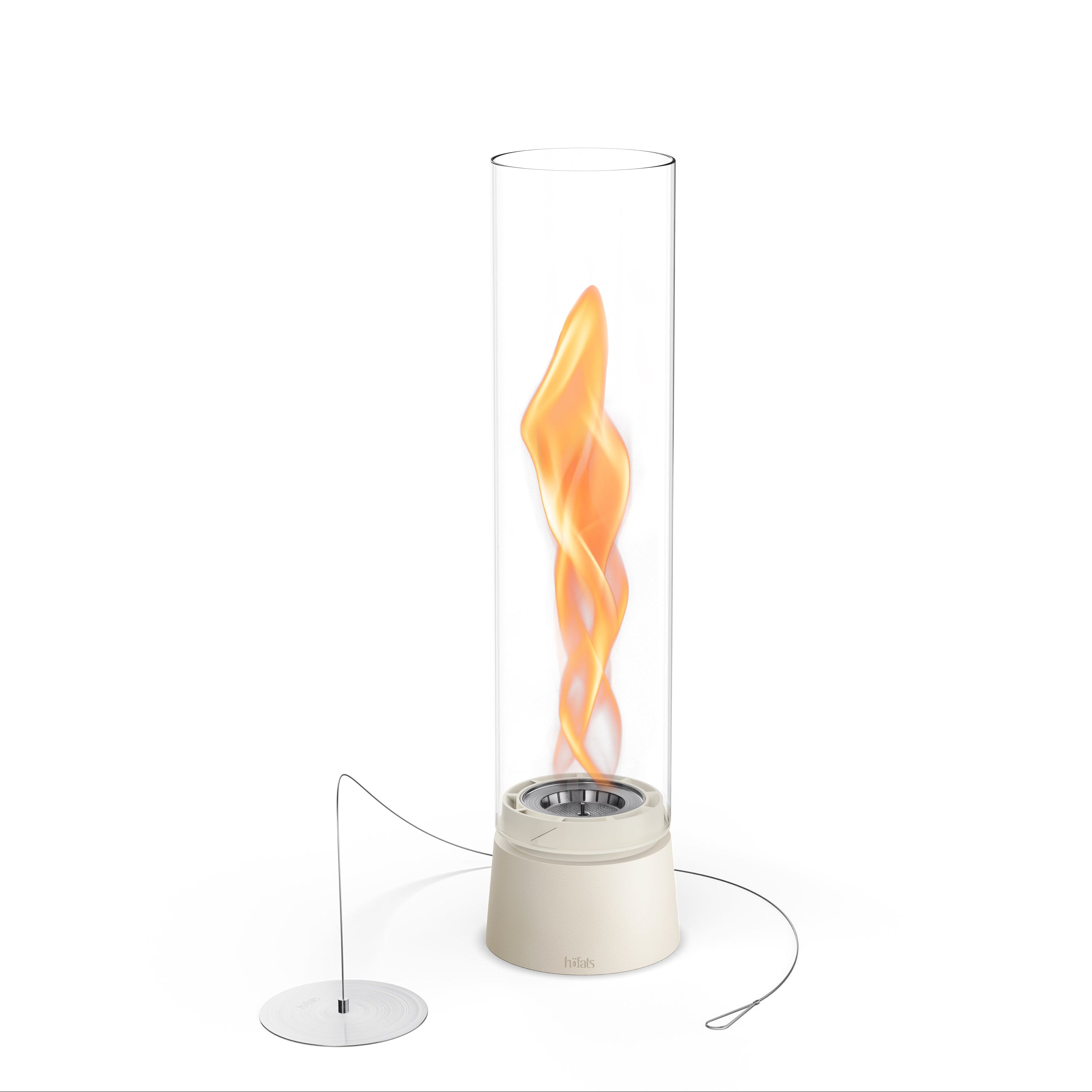 SPIN air 900 Tabletop Fireplace cream