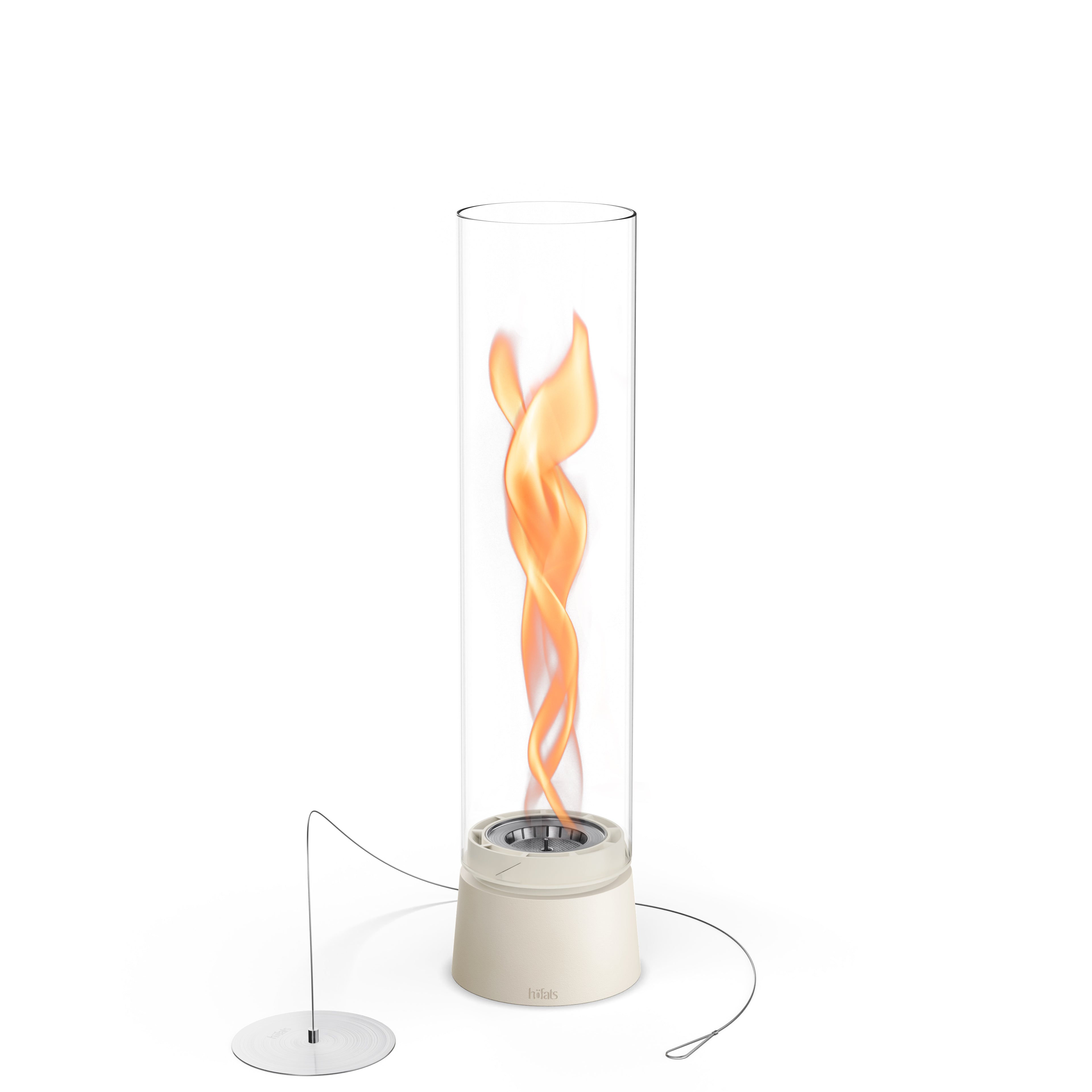 SPIN air 1200 Tabletop Fireplace cream