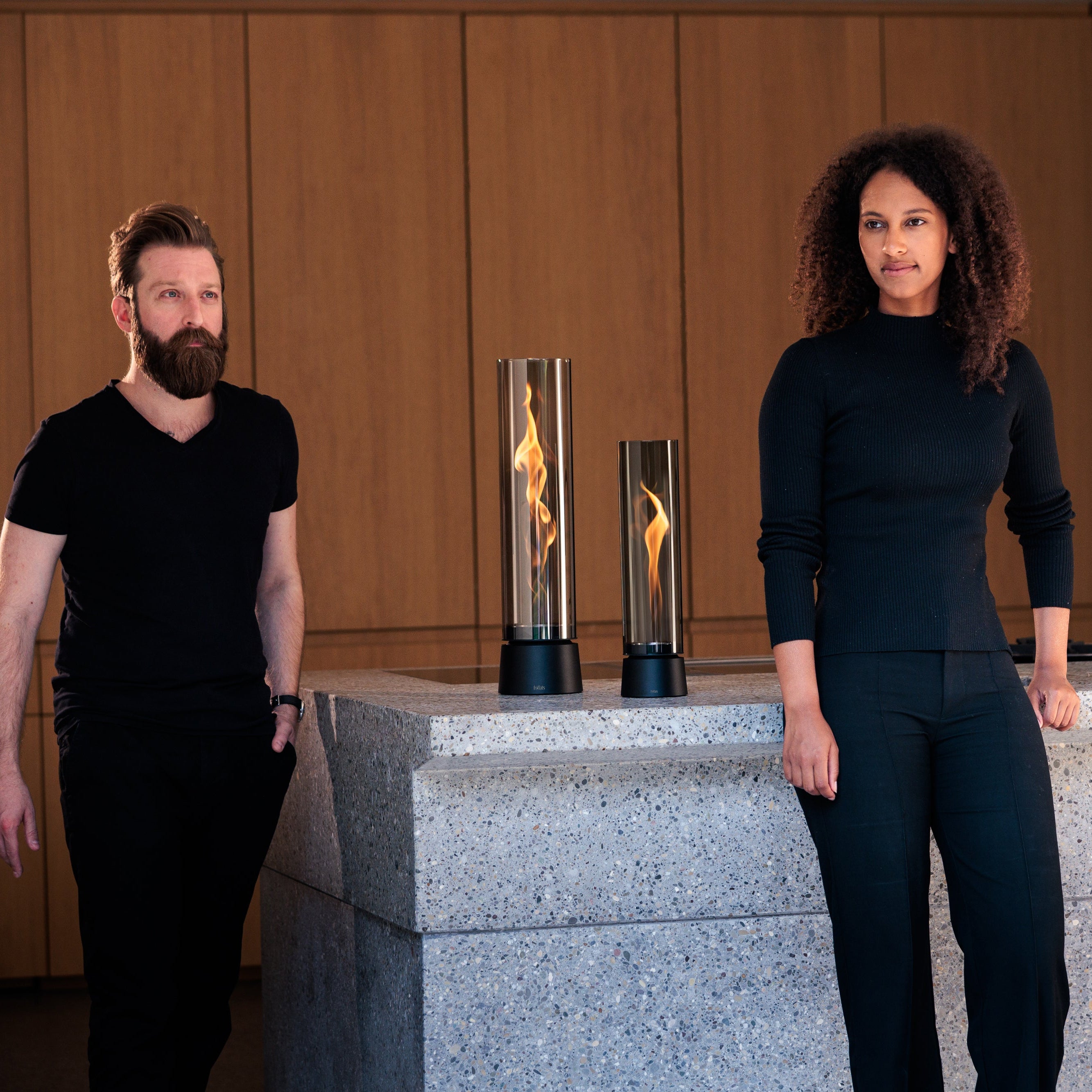 SPIN air 1200 Tabletop Fireplace all black