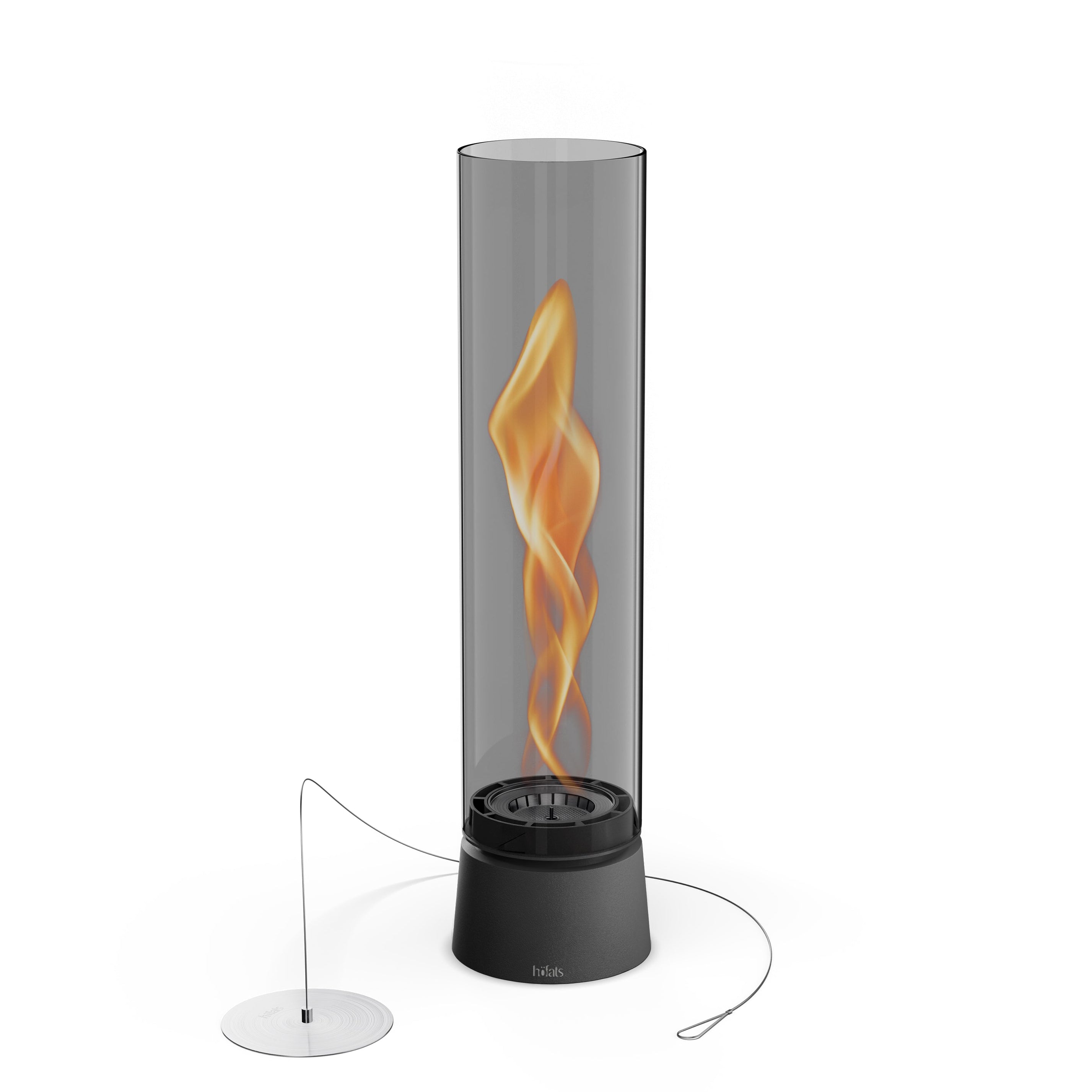 SPIN air 900 Tabletop Fireplace all black