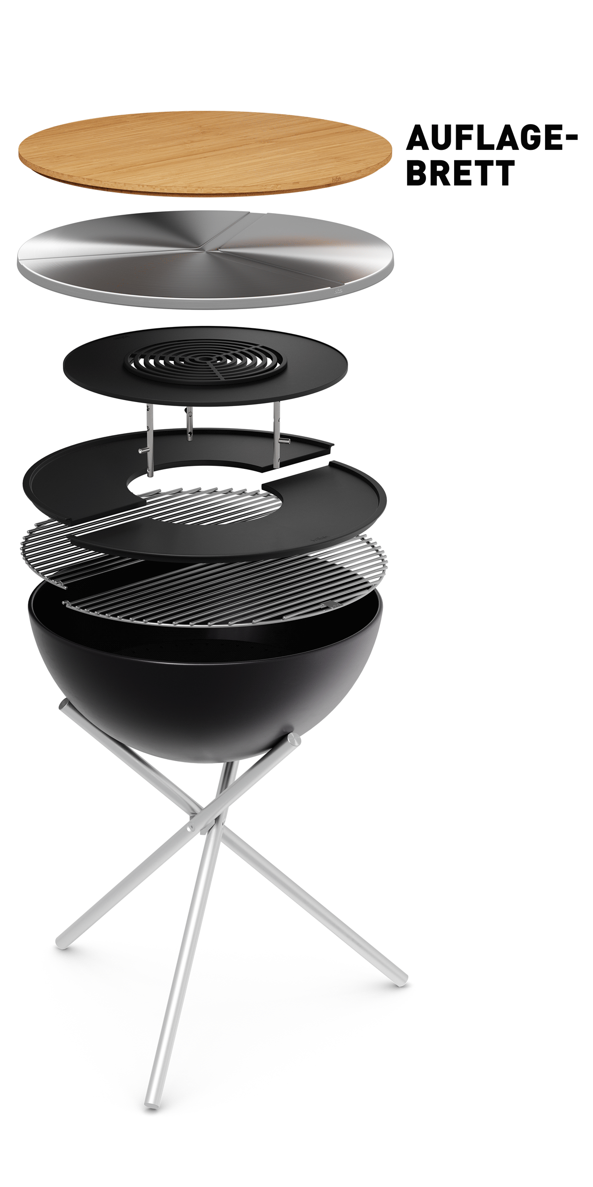 BOWL 70 Fire Bowl with star stand