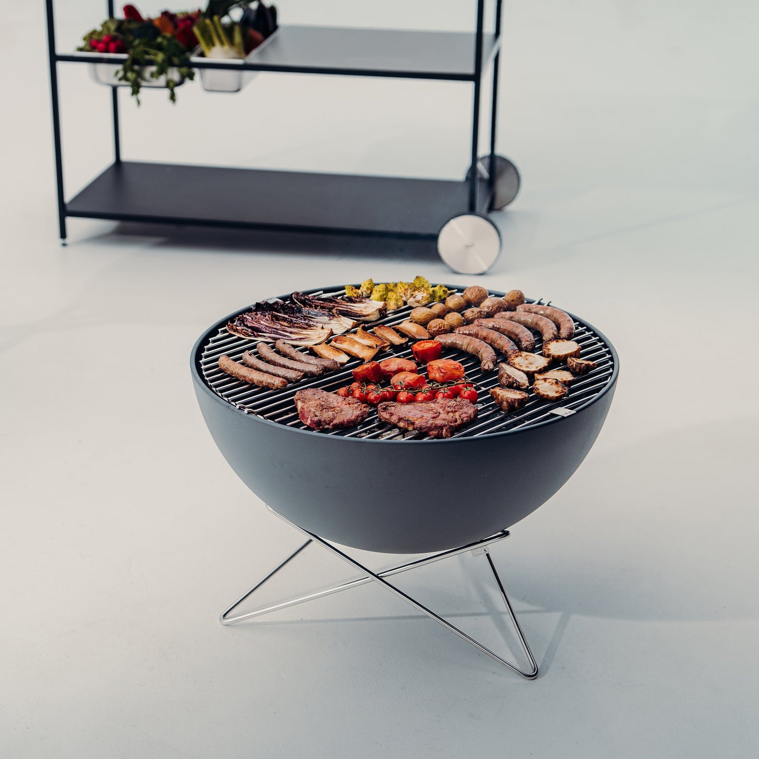 BOWL 70 Fire Bowl with star stand