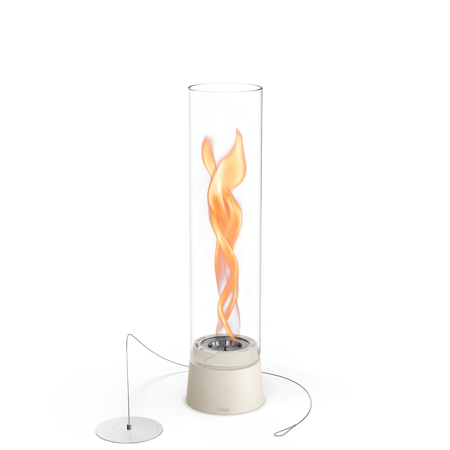 SPIN air 1200 Tabletop Fireplace cream