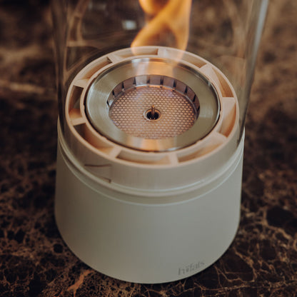 SPIN air 1200 Tabletop Fireplace cream