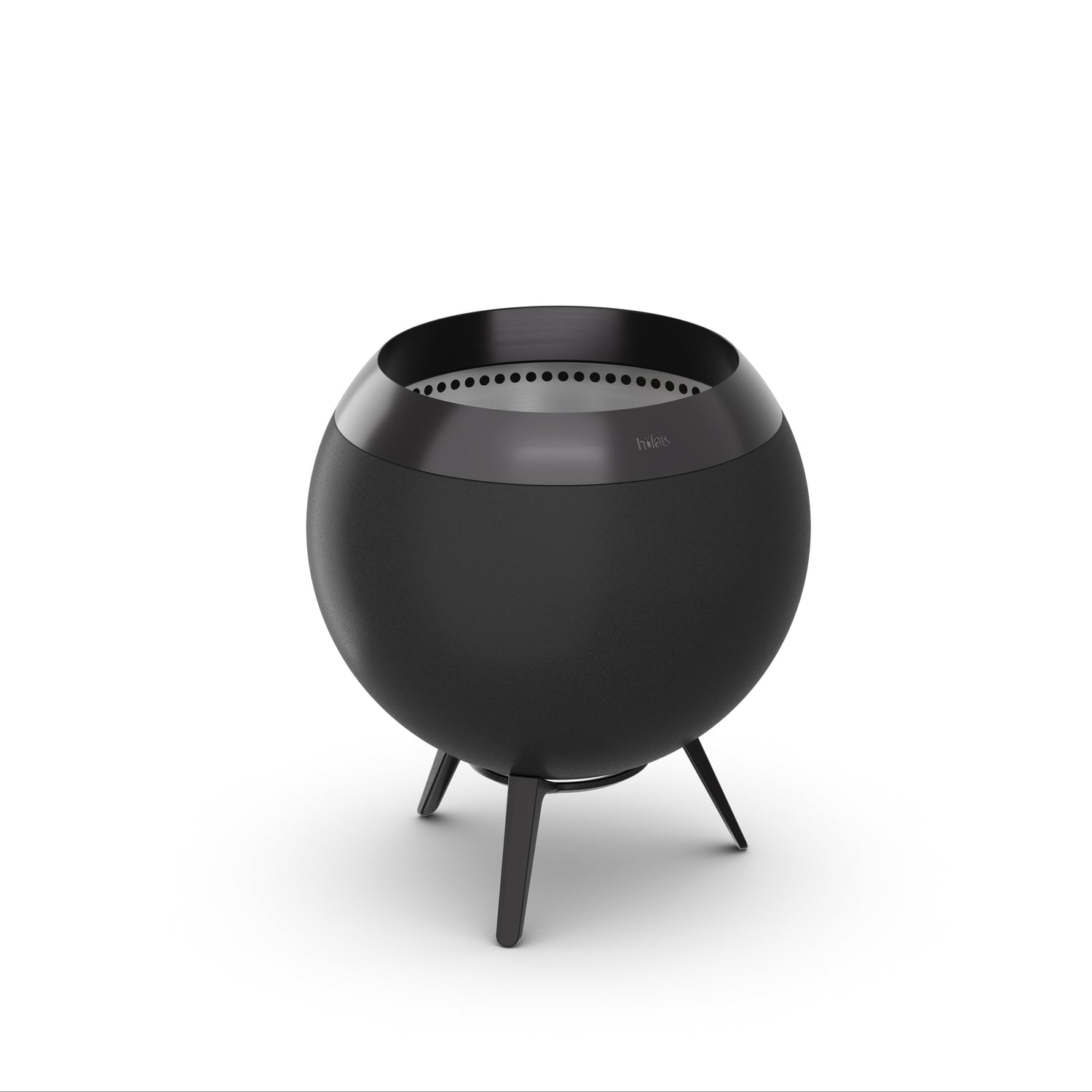 MOON 45 Fire Basket with low stand all black