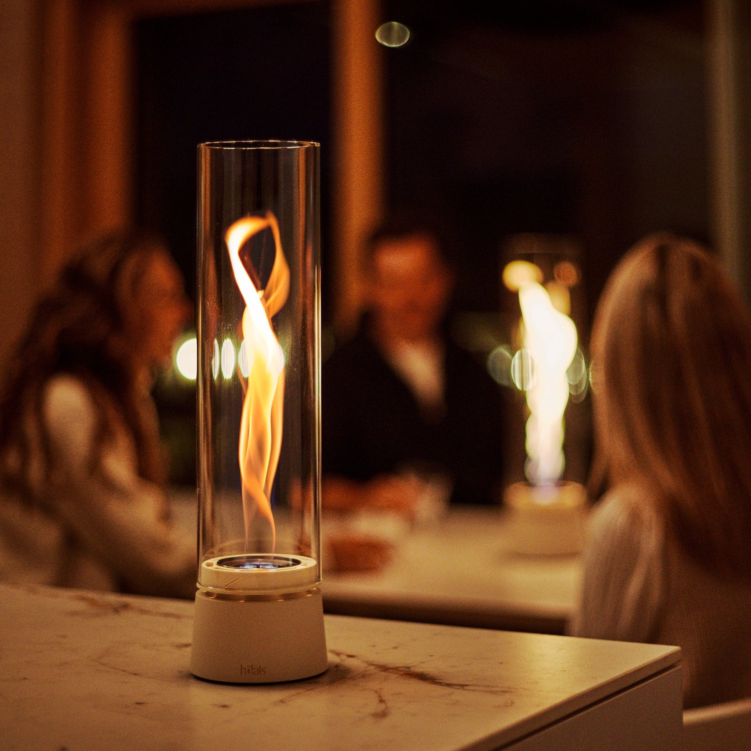 SPIN air 900 Tabletop Fireplace cream