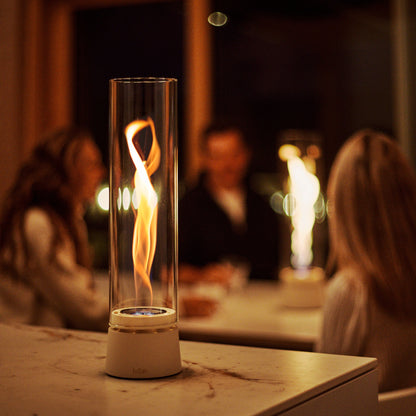 SPIN air 900 Tabletop Fireplace cream