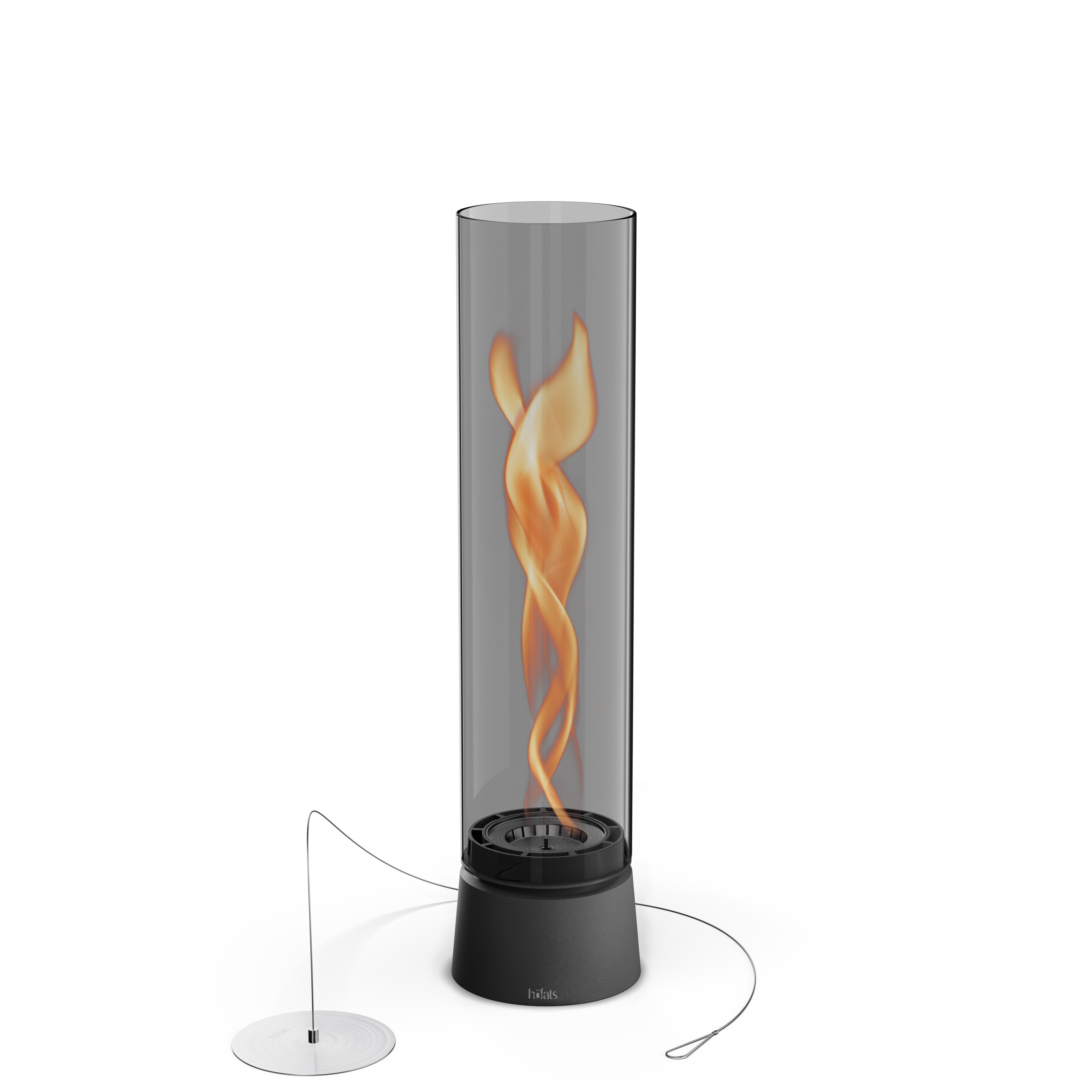 SPIN air 1200 Tabletop Fireplace all black