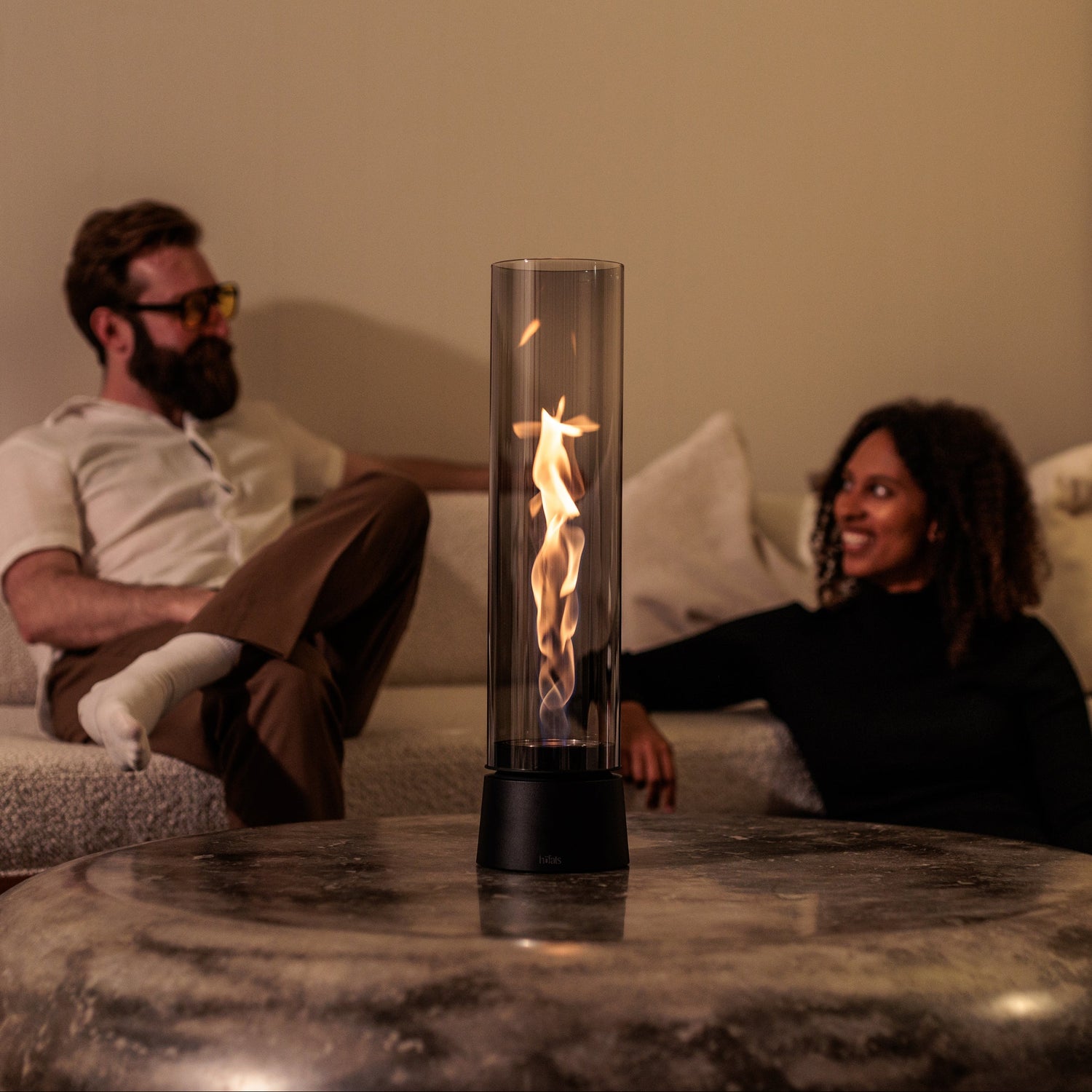 SPIN air 1200 Tabletop Fireplace all black