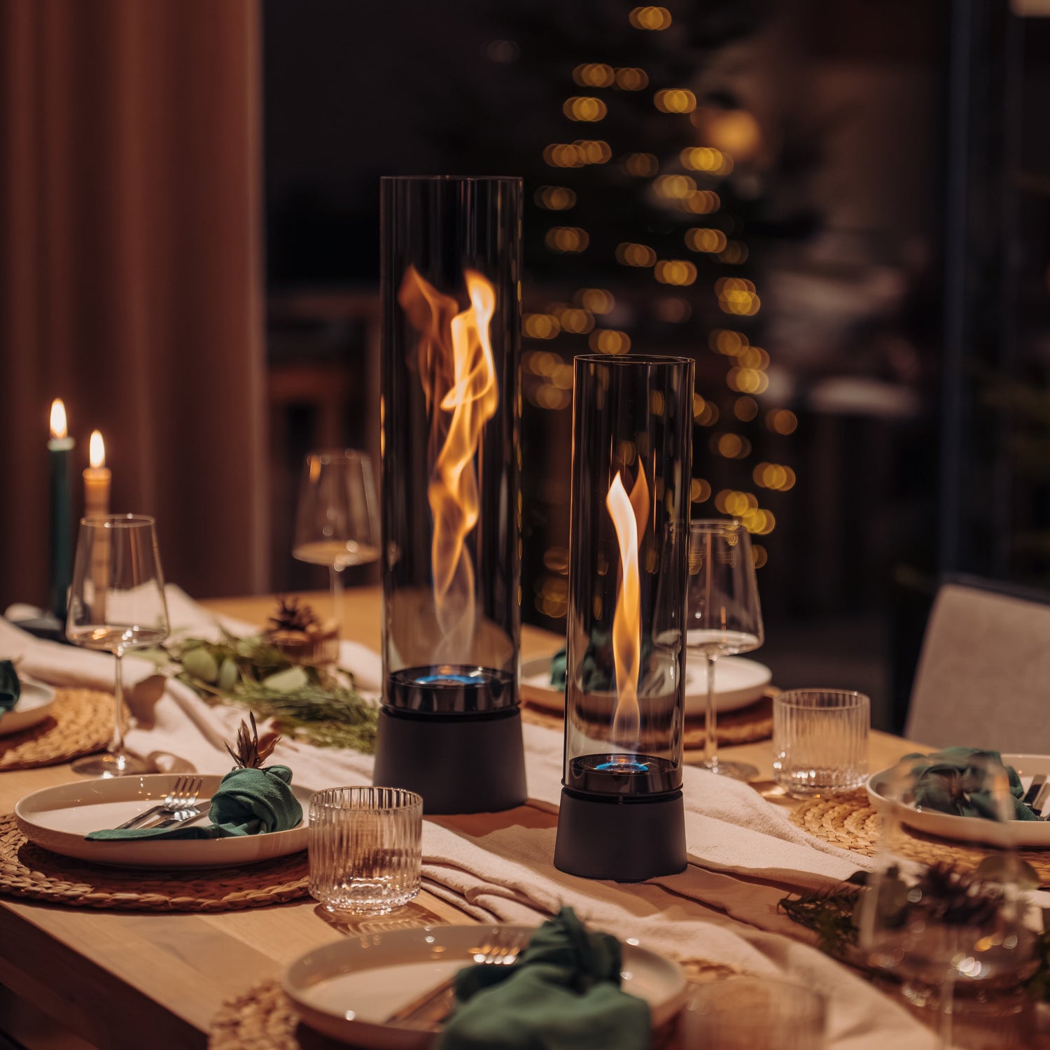 SPIN air 900 Tabletop Fireplace all black