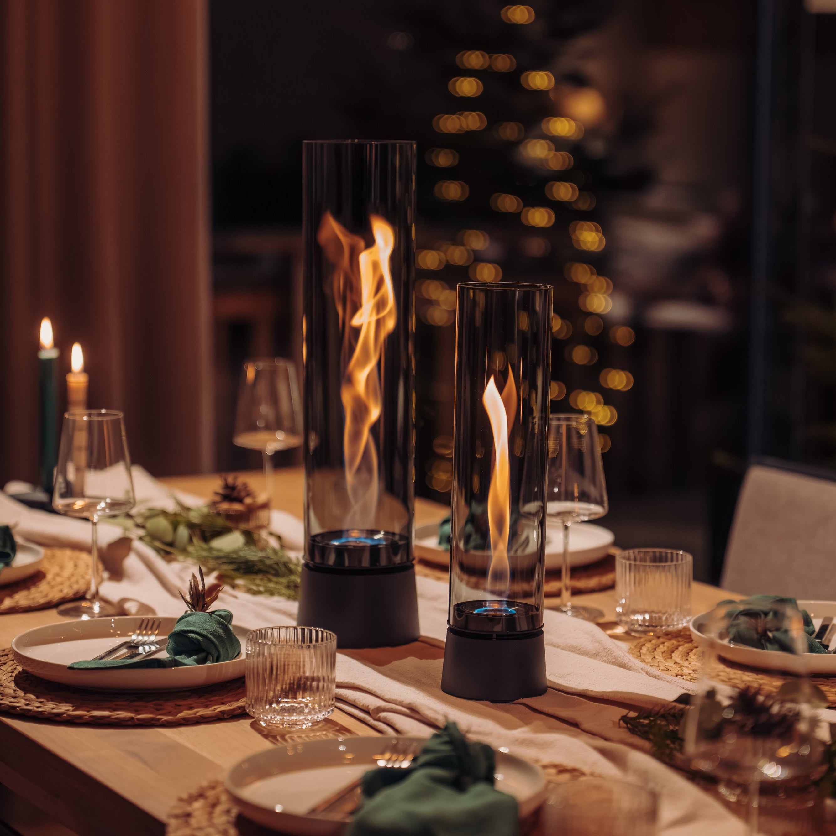 SPIN air 900 Tabletop Fireplace all black