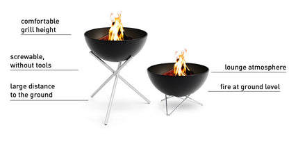 BOWL 70 Fire Bowl with Tripod